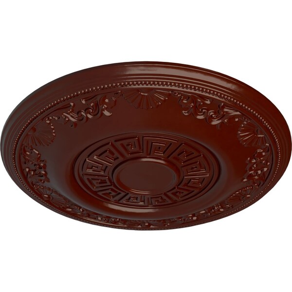 Nestor Ceiling Medallion (Fits Canopies Up To 5), Hnd-Painted Brushed Mahogany, 25 7/8OD X 2 1/4P